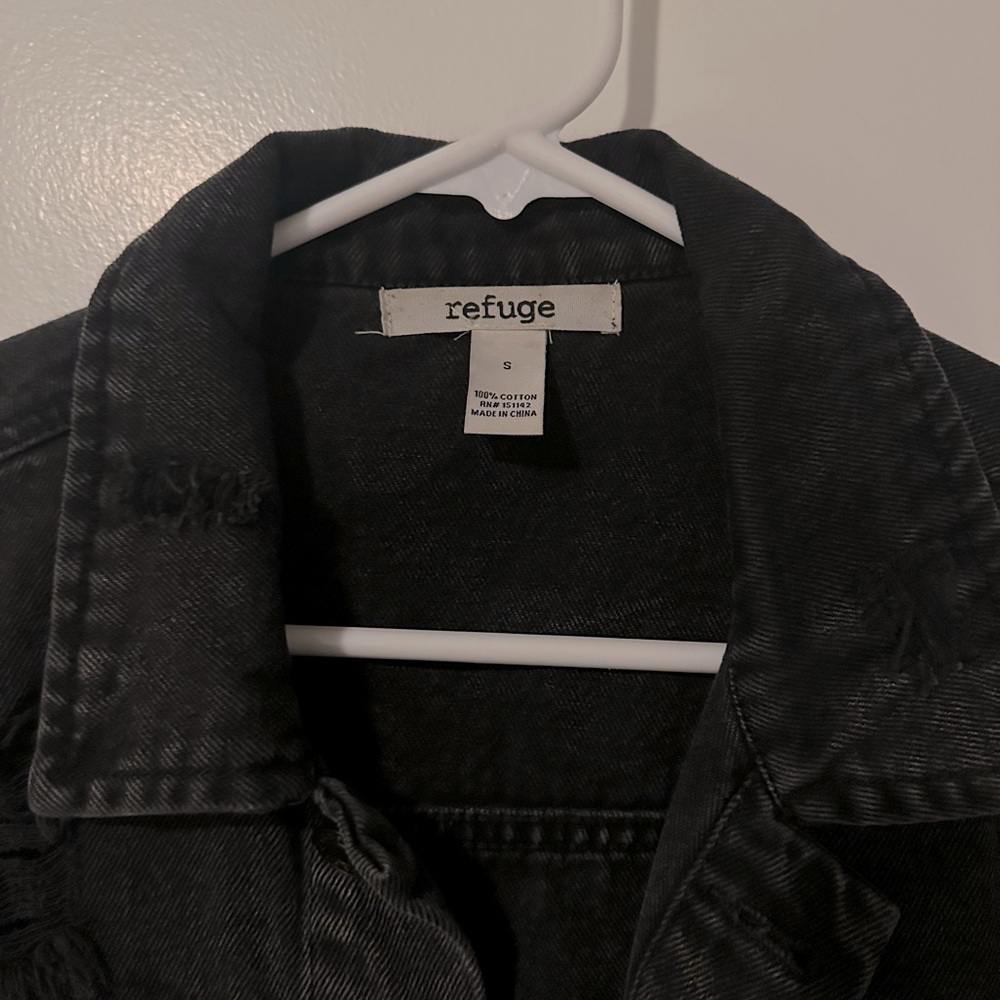 Black Jean Jacket - Picture 2 of 2